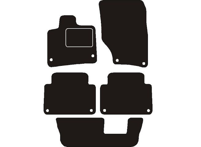 Audi Automatten passend voor  Q7 2006 - 2016 7 Persoons