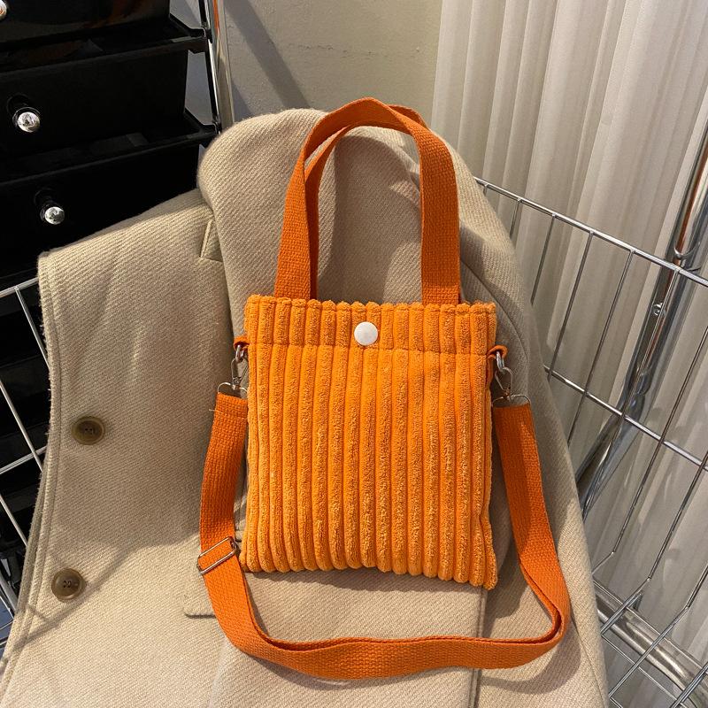 Dream shoe edge Vrouwen Corduroy Emmertas met Rits Mode Enkele Schoudertas Crossbody Kleine Vierkante Tote Bag Nieuwe Mini Handtas Dames Portemonnee