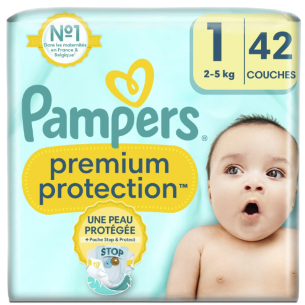 Pampers Premium Protection Luiers Maat 1 (2-5kg) 42 stuks