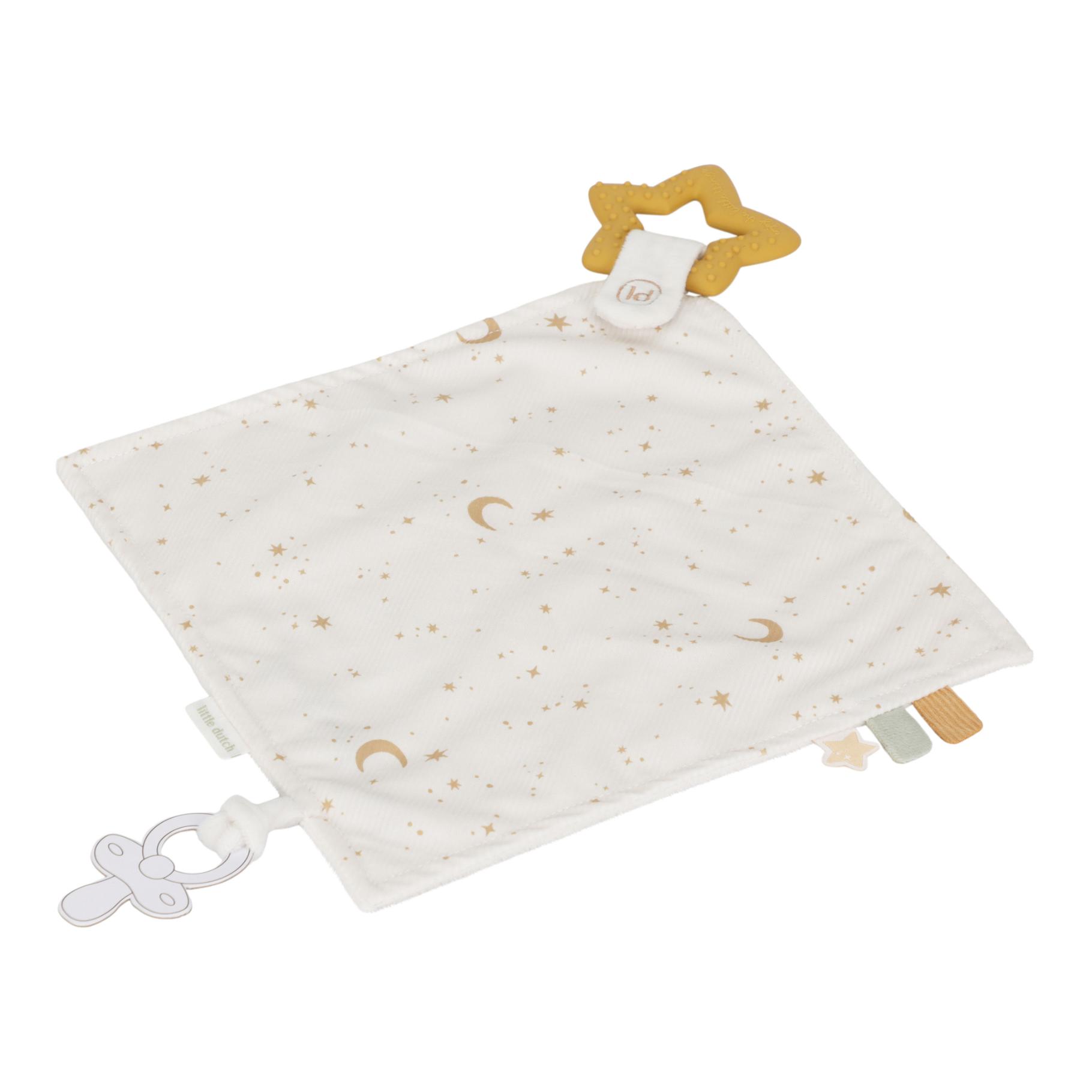 Top1Toys LD knuffeldoekje met bijtring newborn naturals