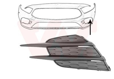 Mercedes-Benz Luchtgrille Onder L.