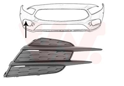 Mercedes-Benz Luchtgrille Onder R.