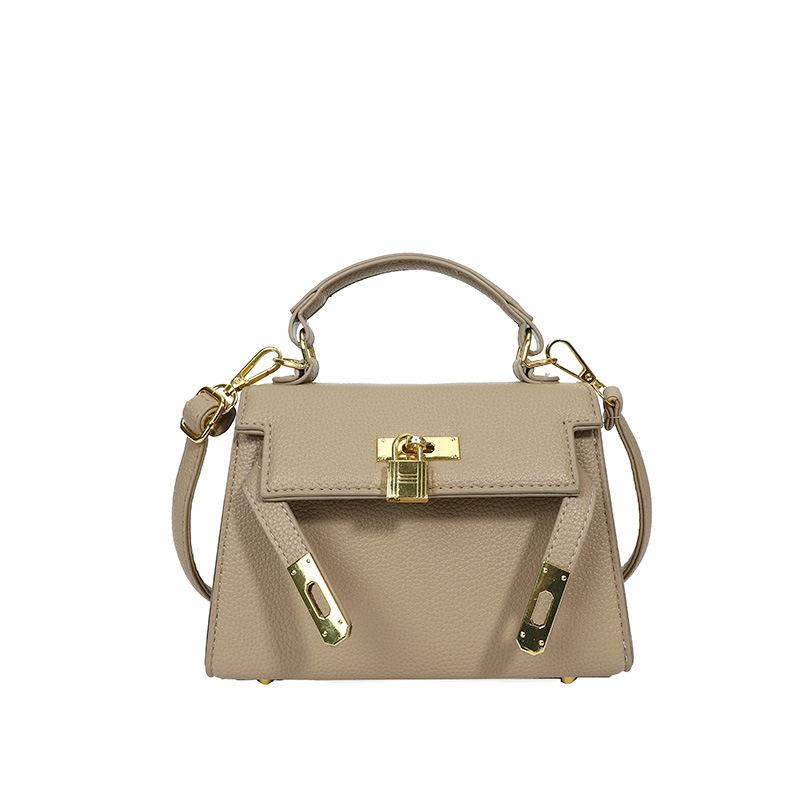Bagggggg Populaire damestassen in effen kleuren Honderd crossbodytassen Premium Sense handtassen voor dames kaki