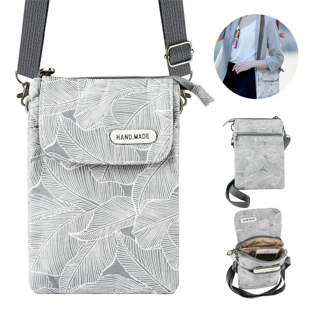 Mango Event Idyllisch Bladstof Messenger Mobiele telefoontas Hoes Schoudertas Portemonnee Etui Handtas Portemonnee Damestas Tote Bag 2022 zwart