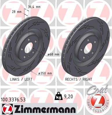 Audi Remschijf BLACK Z