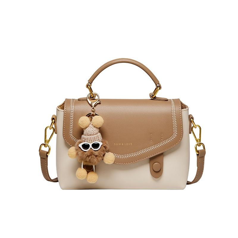 MEETFASHION Dames Messenger Bag van echt leer Zomer Messenger Bag (21*8,5*14,5cm) 612410068 bruin
