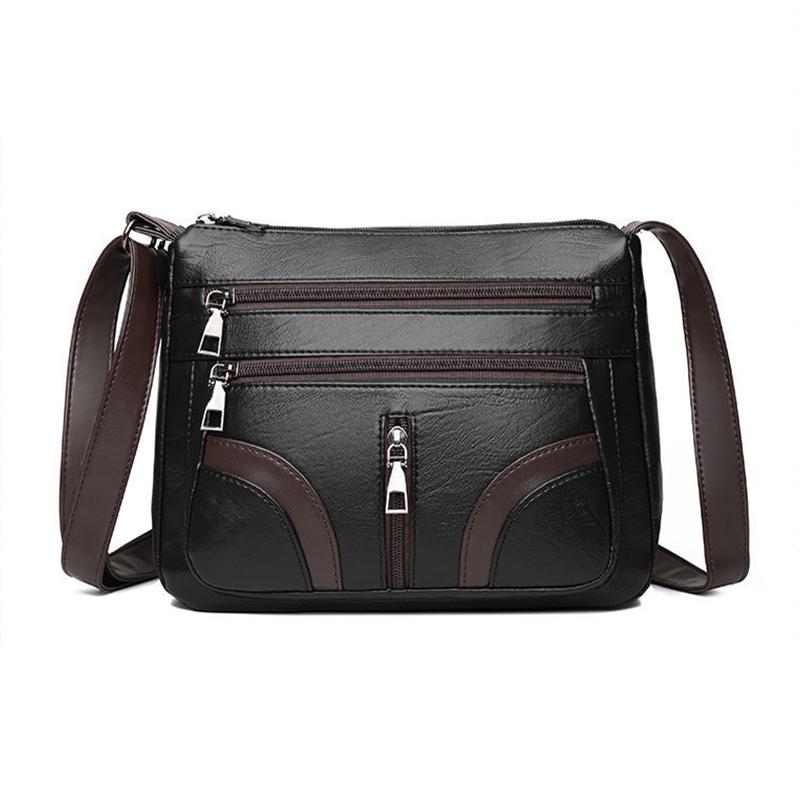 NK39UR Vintage schoudertas voor dames PU lederen crossbody multifunctionele messengertas kleine vierkante mama handtas 25*11*20cm wijnrode kleur