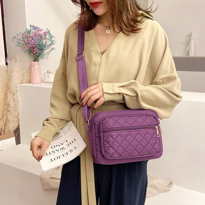 BR43FN Damestas Koreaanse mode Nieuwe borduurgaren Grote capaciteit Schoudertas voor middelbare en oudere leeftijd Klassieke crossbodytas Eenvoudig 24x9x16cm rood