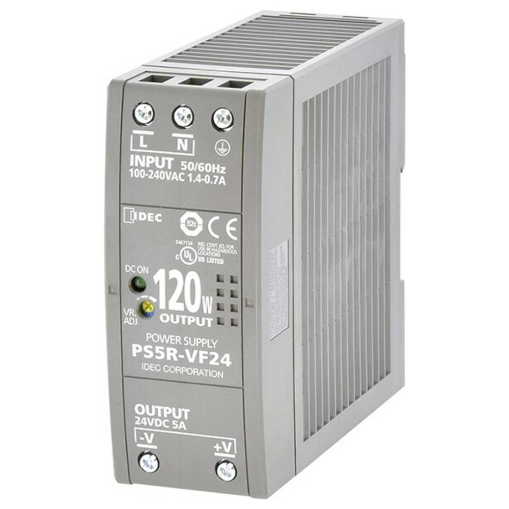 Idec PS5R-V Series DIN-rail netvoeding 5. A Aantal uitgangen: 1 x Inhoud: 1 stuk(s)