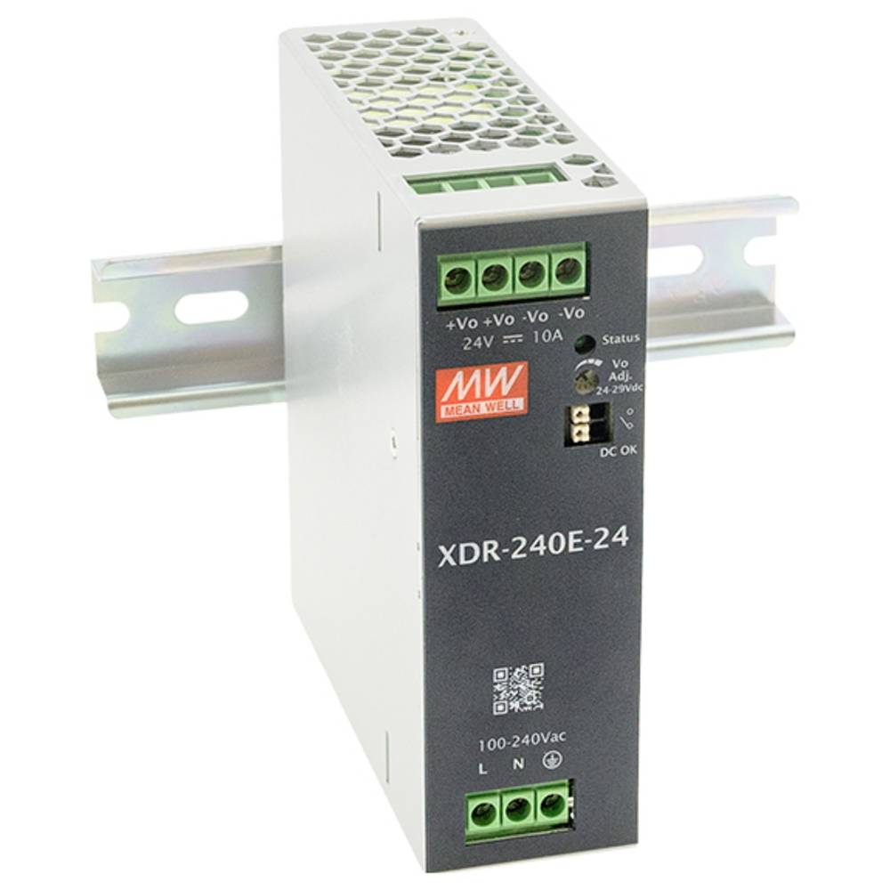 MW Mean Well XDR-240E-12 DIN-rail netvoeding 12 V 20 A 240 W Inhoud 1 stuk(s)
