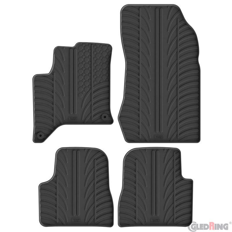 Lancia Gledring Rubbermatten passend voor  Ypsilon (L21) MHEV 2024- (T profiel 4-delig + montageclips