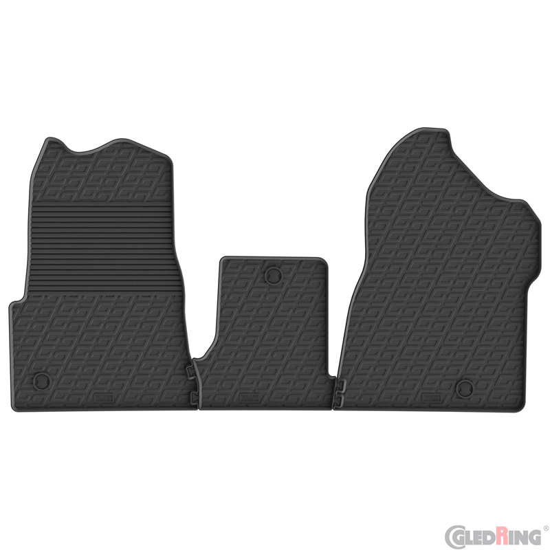 Nissan Gledring Rubbermatten passend voor Renault Master IV 2024- (stoel/bank) (G profiel 3-delig + montage