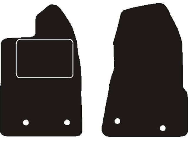 Ford Automatten passend voor  Transit Custom 2 stoelen rechts 2019 -