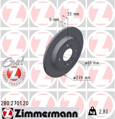 Honda Remschijf COAT Z
