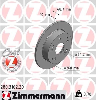 Honda Remschijf Coat Z