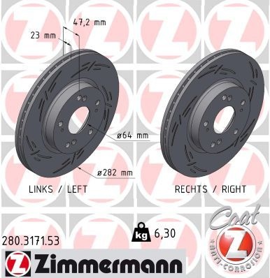 Honda Remschijf BLACK Z