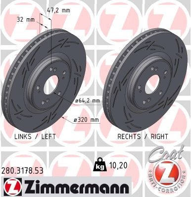 Honda Remschijf BLACK Z