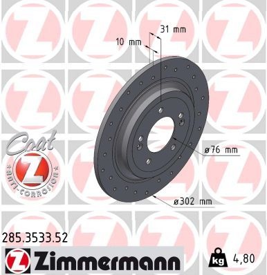 Hyundai Remschijf SPORT REMSCHIJF COAT Z