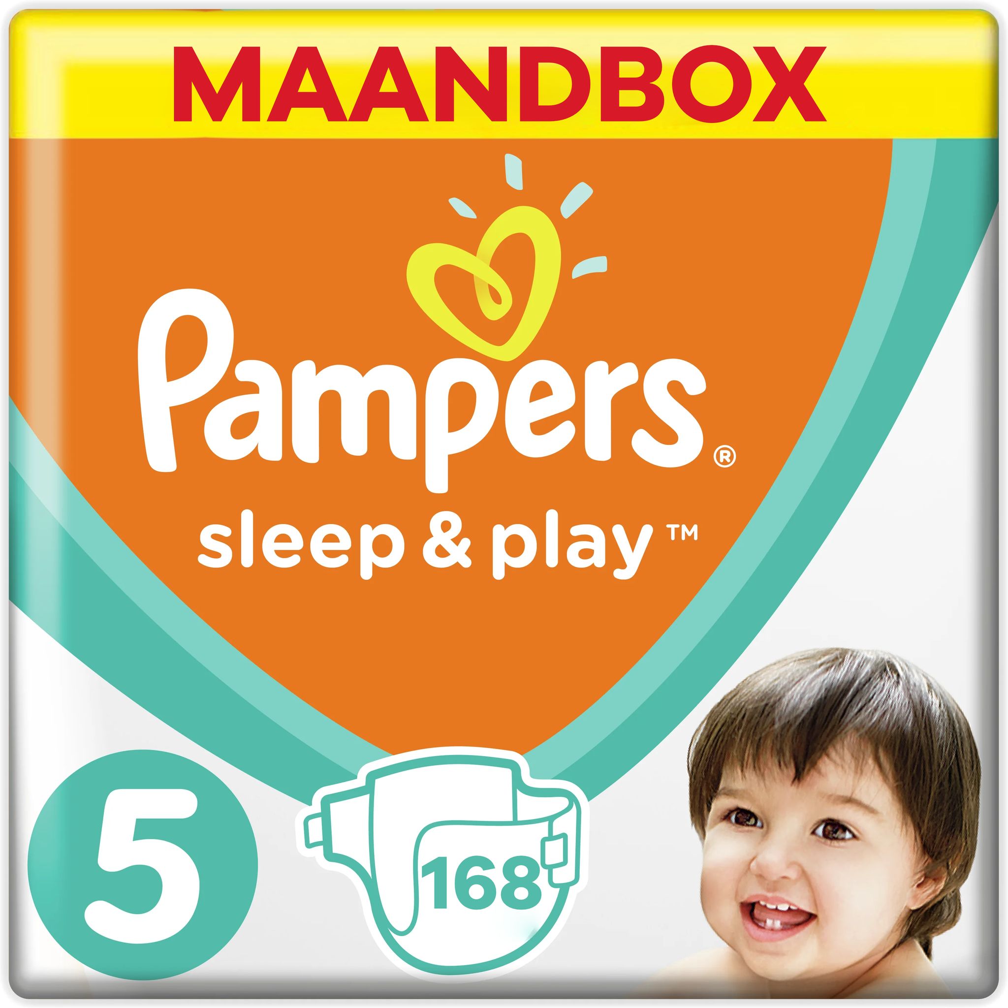 Pampers  Sleep&play - Maat 5 - Maandbox - 168 stuks - 11/16KG - OPRUIMING