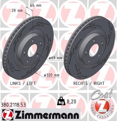 Mitsubishi Remschijf BLACK Z