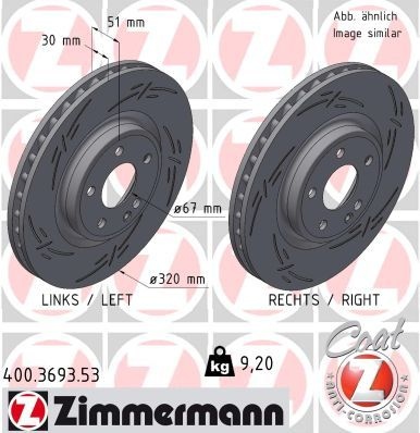Infiniti Remschijf BLACK Z