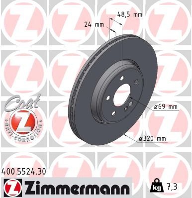 Mercedes-Benz Remschijf FORMULA S COAT Z