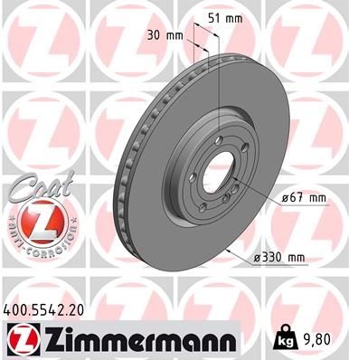 Mercedes-Benz Remschijf COAT Z