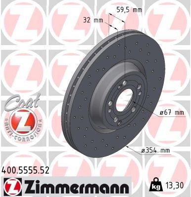Mercedes-Benz Remschijf SPORT REMSCHIJF COAT Z