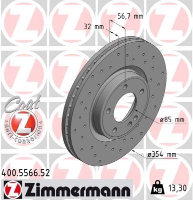 Mercedes-Benz Remschijf SPORT REMSCHIJF COAT Z