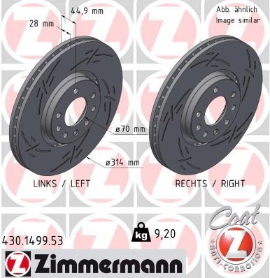 Cadillac Remschijf BLACK Z