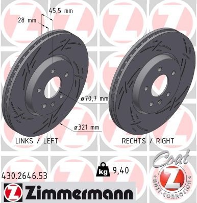 Opel Remschijf BLACK Z