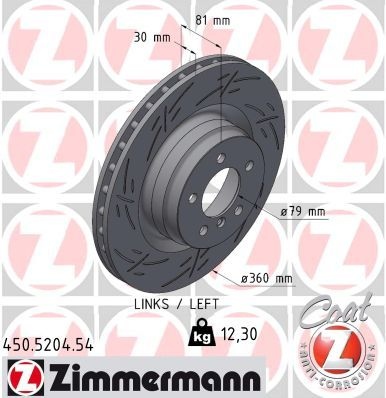 Land Rover Remschijf BLACK Z