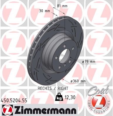 Land Rover Remschijf BLACK Z