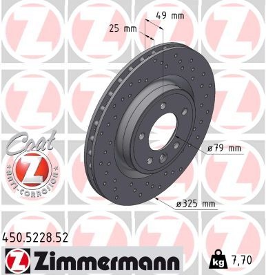 Land Rover Remschijf SPORT REMSCHIJF COAT Z