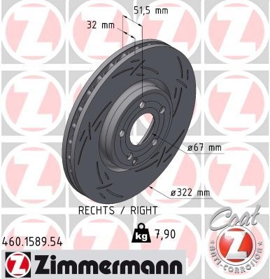 Porsche Remschijf BLACK Z