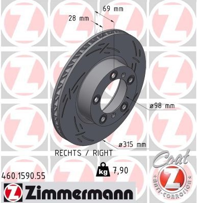 Porsche Remschijf BLACK Z