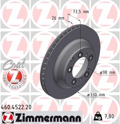 Porsche Remschijf COAT Z