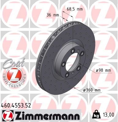 Audi Remschijf SPORT REMSCHIJF COAT Z