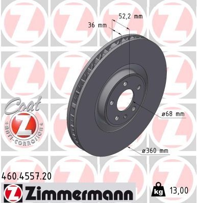 Porsche Remschijf COAT Z