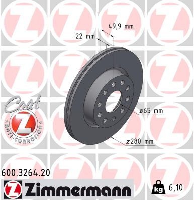 Volkswagen Remschijf COAT Z