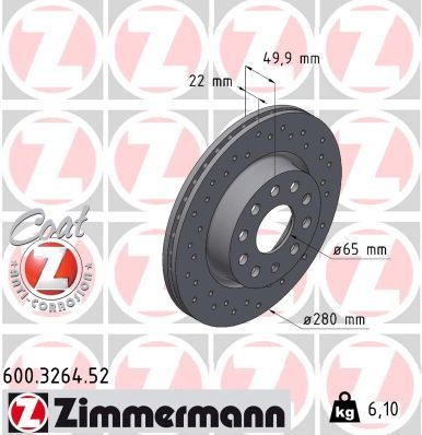 Volkswagen Remschijf SPORT REMSCHIJF COAT Z