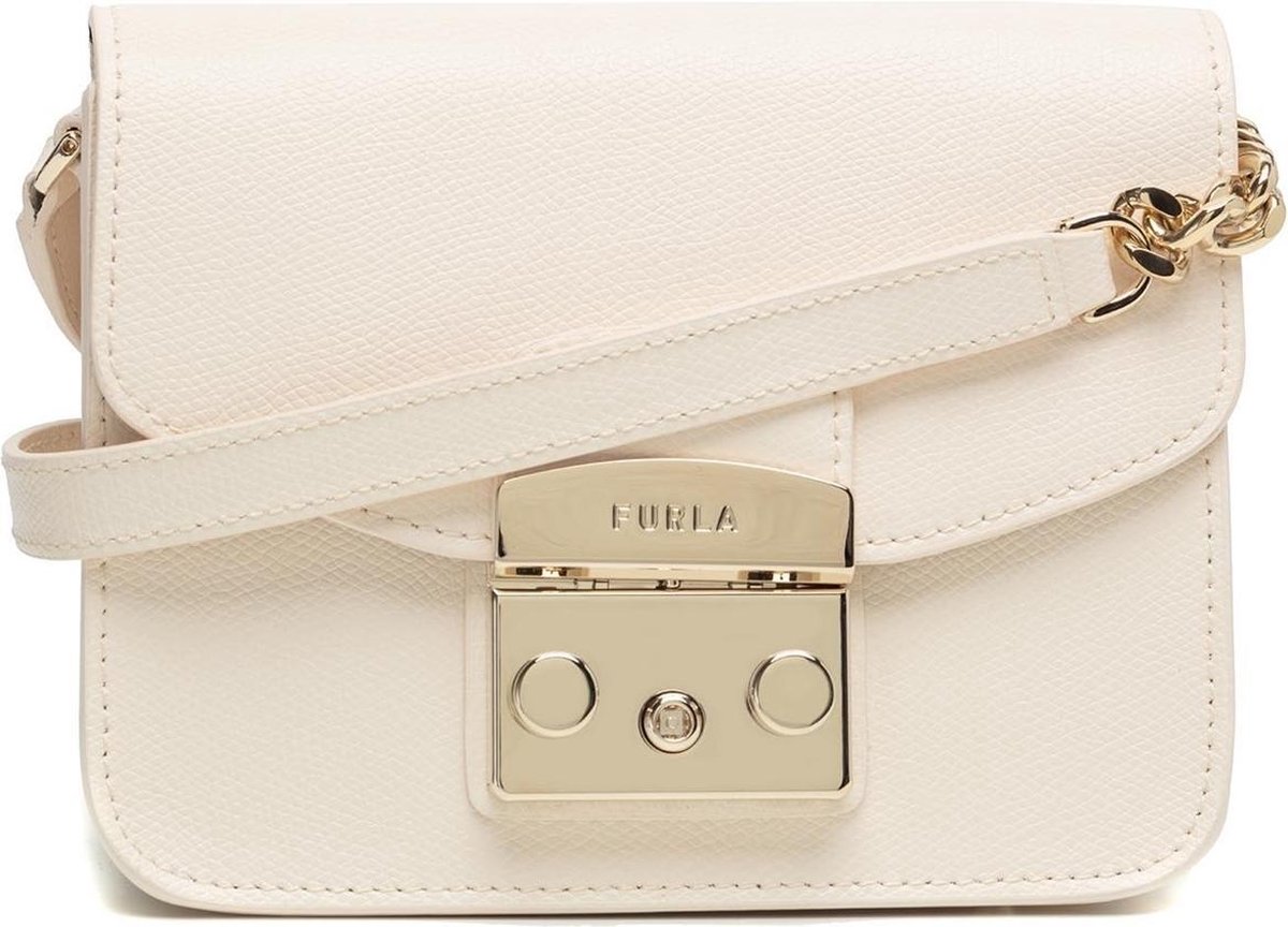 Furla Dames Schoudertassen Metropolis Mini Crossbody - Wit