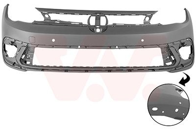 Volkswagen Voorbumper In Primer