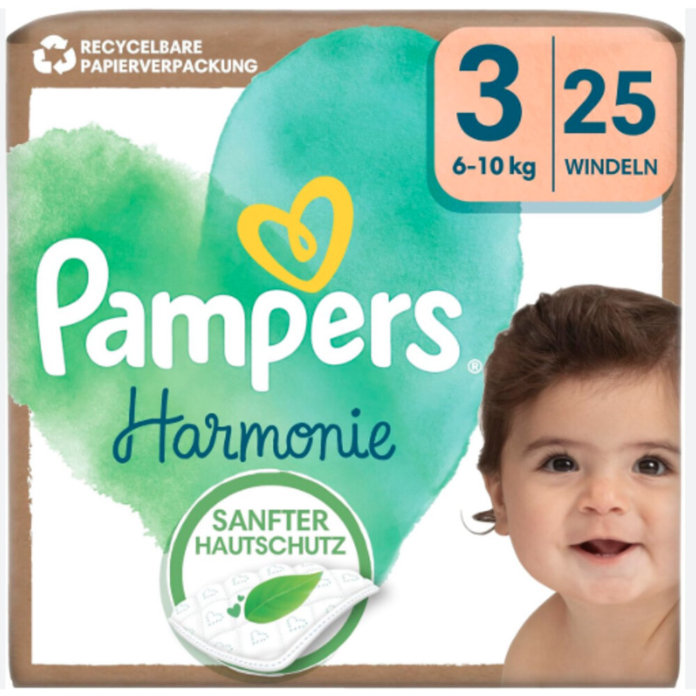Pampers Harmonie Luiers Maat 3 (6 -10 kg) 25 stuks