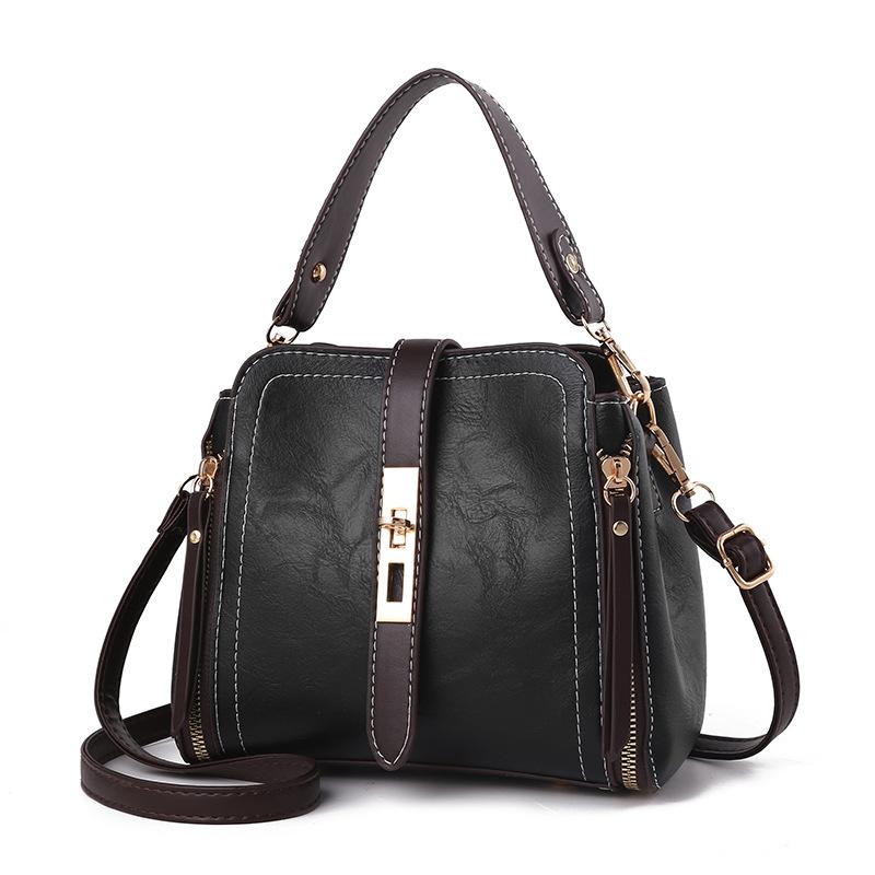 NK39UR Vierkante tas Messenger Bag Mini mode schoudertas met klep 21*12*18cm wijnrode kleur