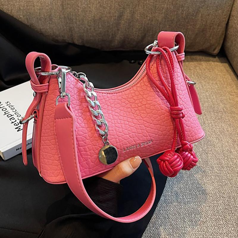 Fancy Lady High-End Keten Handheld Kleine Tas Voor Vrouwen 2023 Nieuwe Textuur Niche Enkele Schouder Onderarm Tas Modieuze Crossbody Kleine tas one size