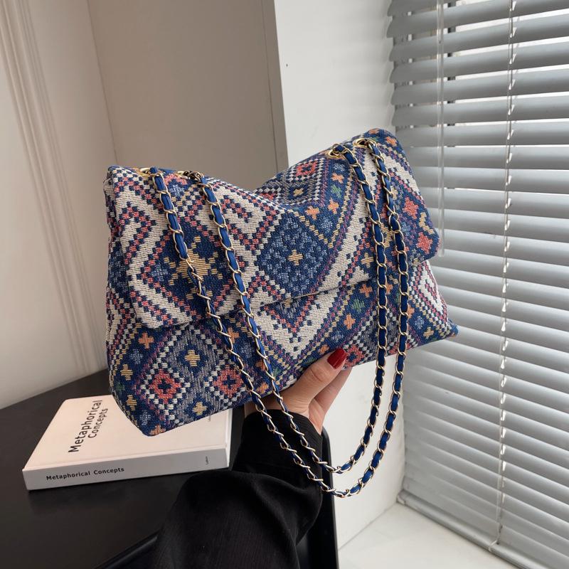 Fancy Lady Trendy casual crossbodytas voor dames, schoudertas met ketting in nieuwe stijl, modieuze en eenvoudige draagtas one size