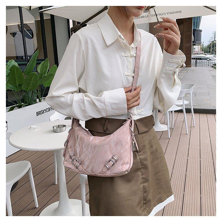 Your favorite bag [BXX] 2023 Nieuwe Mode Ontwerp Schouder Crossbody Handtas Voor Vrouwen Contrast Kleur Reistas Feamle Casual Trendy Tassen 8AB558 roze