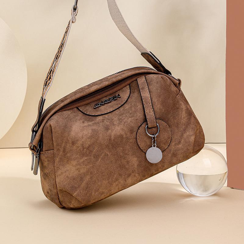 Kuluosidi Kleine tas Dames Zachte leren schoudertas Crossbody tas Outdoor reistas bruin