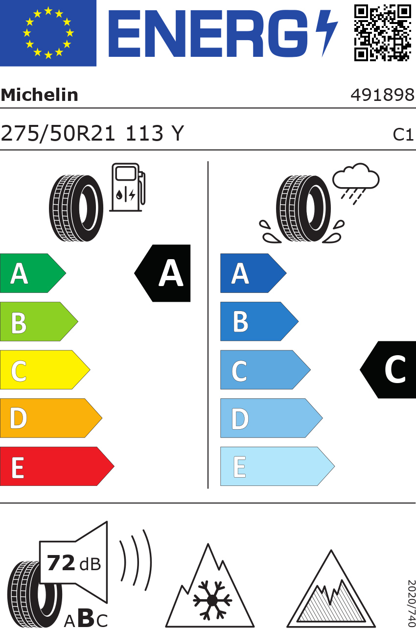 Michelin 275/50 Yr21 Tl 113y Mi Primacy As Sseal Lr Xl